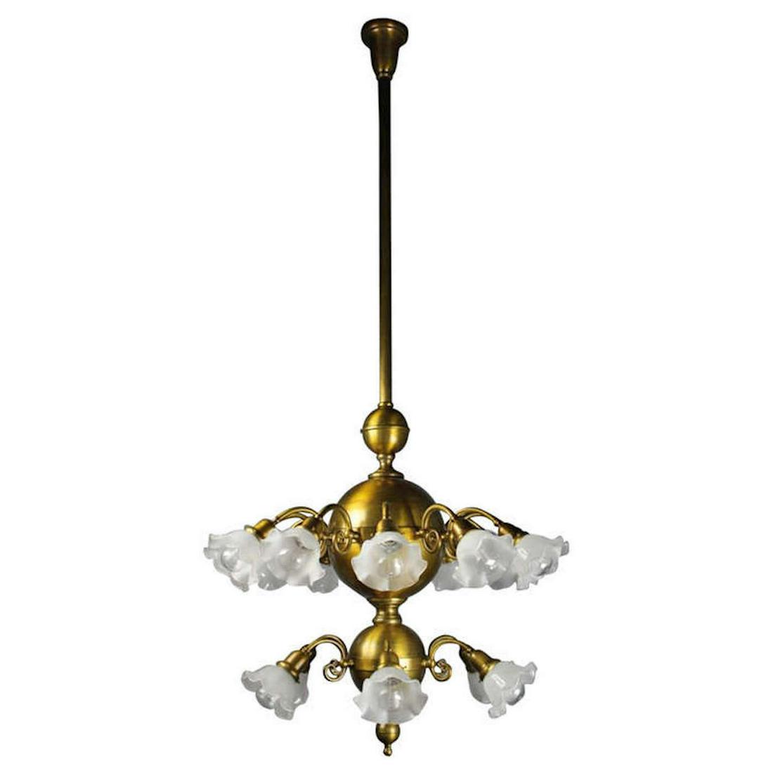 Two Tiered Country Post Office Chandelier (1 of 5)