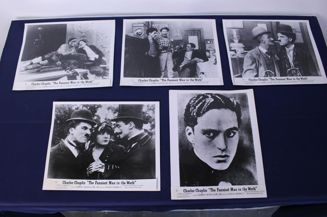 Set of 5 Original Movie Promo Photographs of Charlie Chaplin (1 of 10)