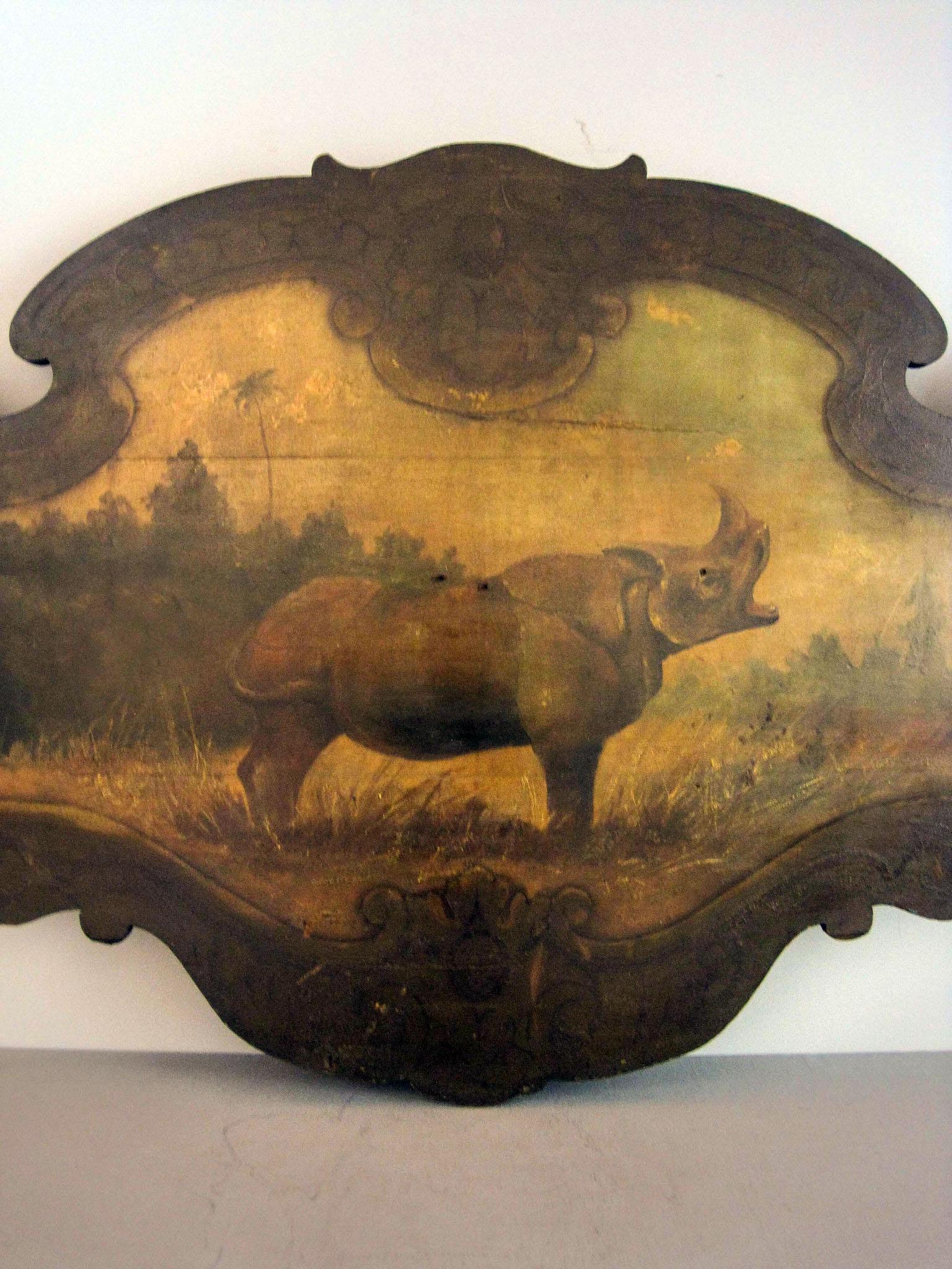 Painted Rhinoceros Circus Carousel Section (1 of 11)