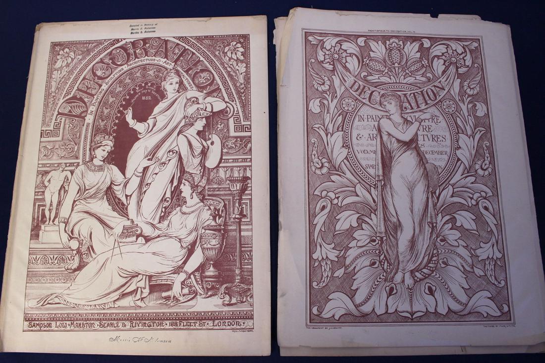 Circa 1882 Frontispiece to Decoration Vol.IV. (1 of 15)