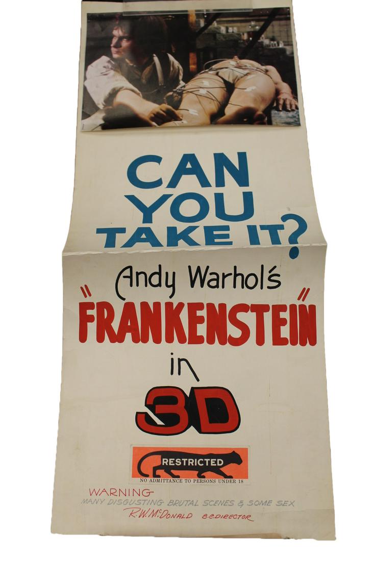 Andy Warhol Frankenstein in 3D Film Screening Promotional Poster (1 of 7)