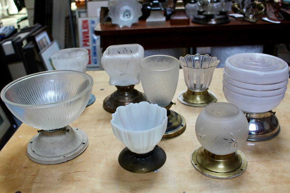 Set of 8 Fixture with Decorative Shades (1 of 13)