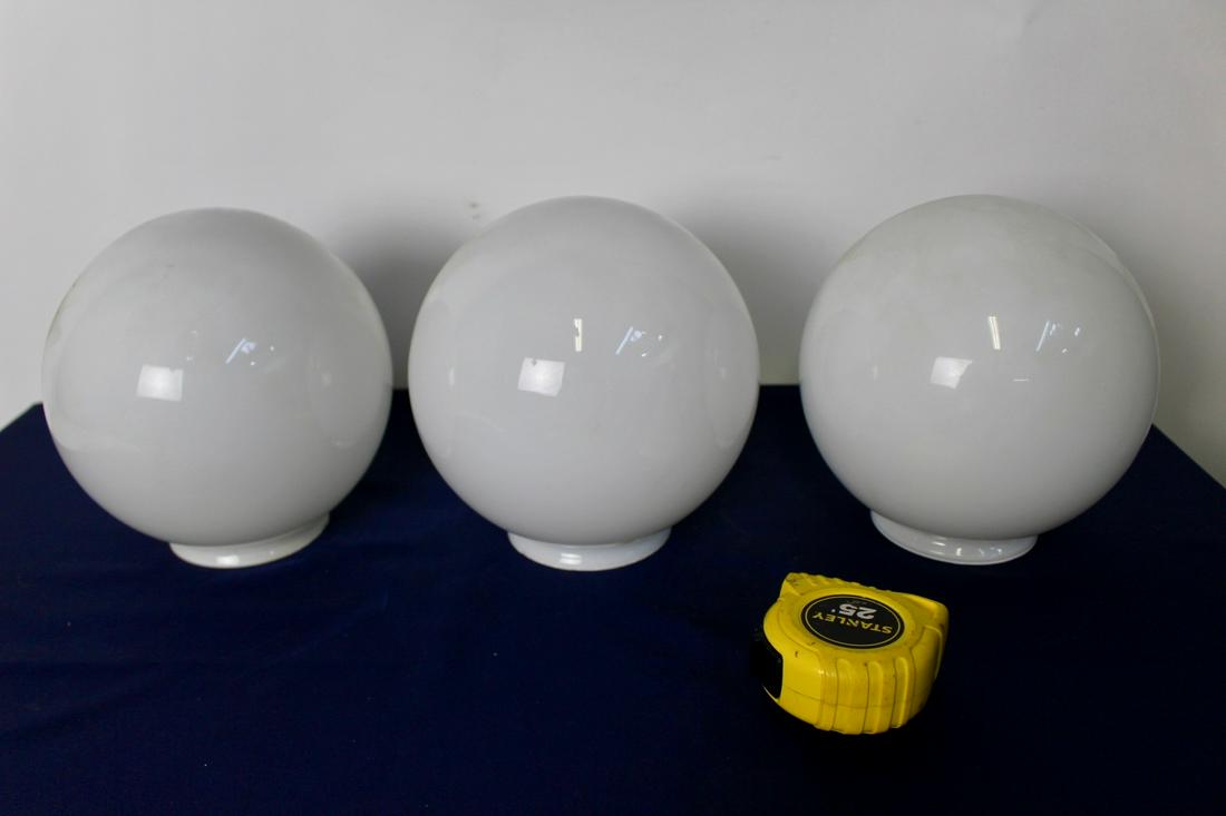 Milk White Globe Glass Shades Collection 5 pcs (1 of 9)