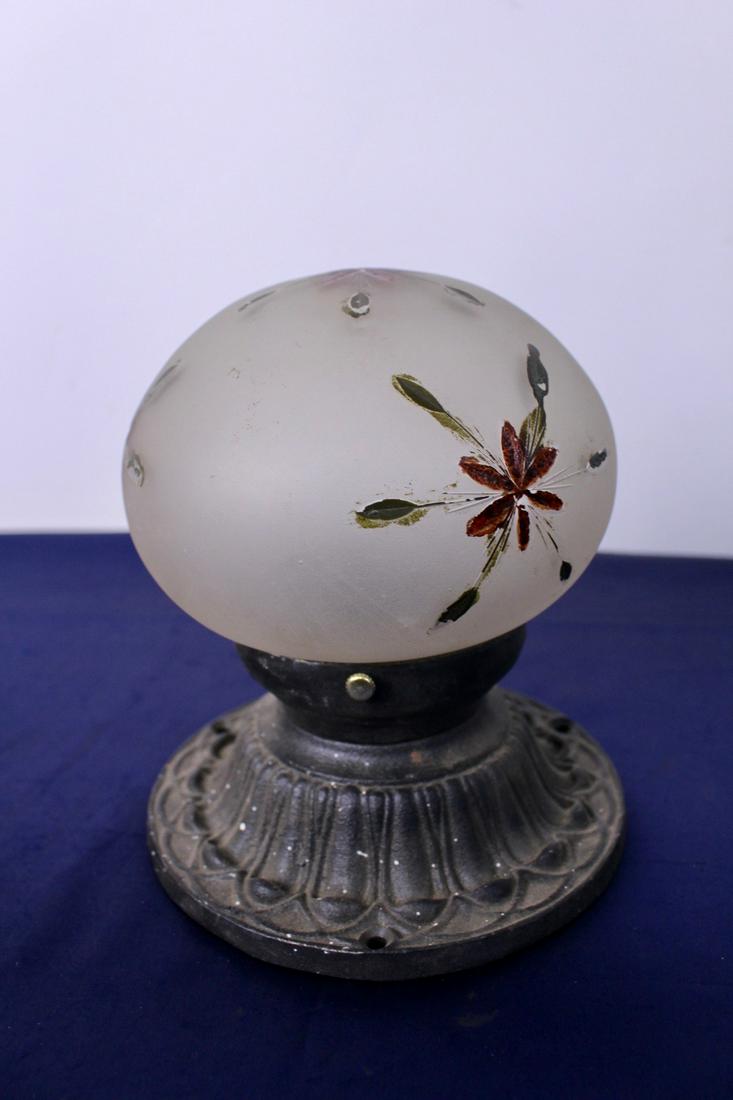 Single Light Flush Mount with Floral Decorative Shade (1 of 5)