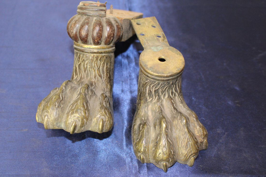 Pair of Cast Bronze Claw Feet (1 of 7)