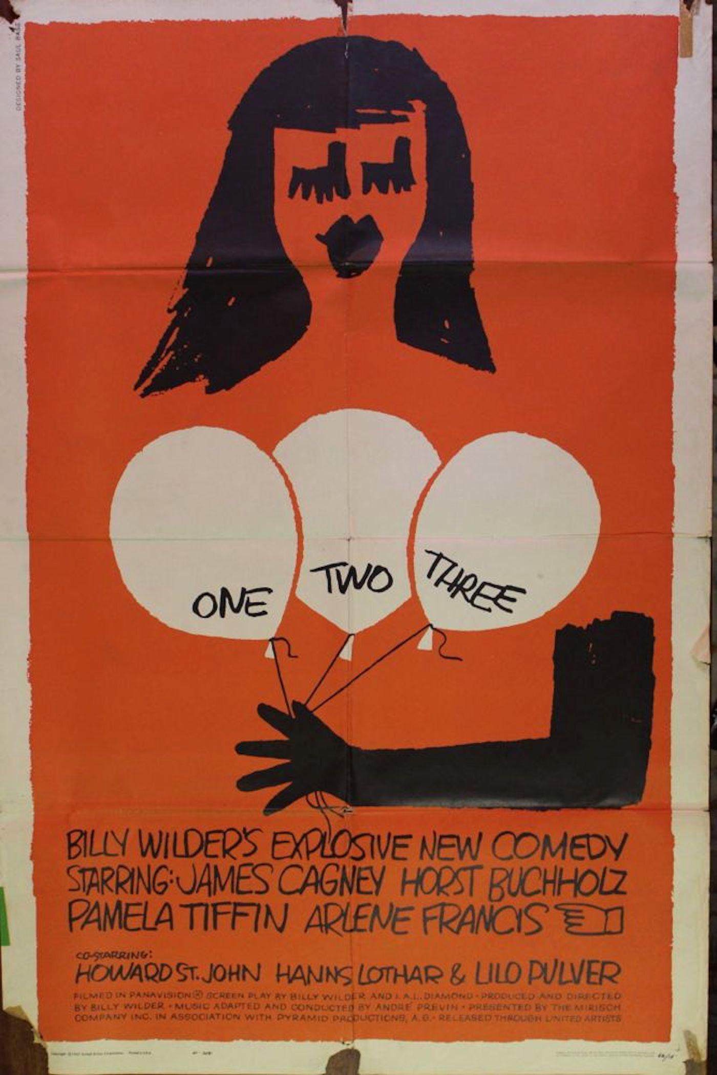 One Two Three (United Artist 1962) Movie Poster Art by Saul Bass (1 of 14)