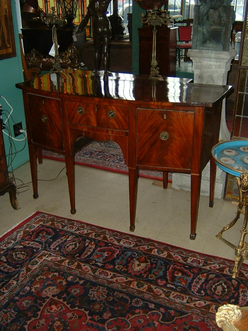 Ca. 18th Century English Mahogany Sideboard: Ca.18th Century English mahogany sideboard, great original finish. 54"W x 35"H x 25"D