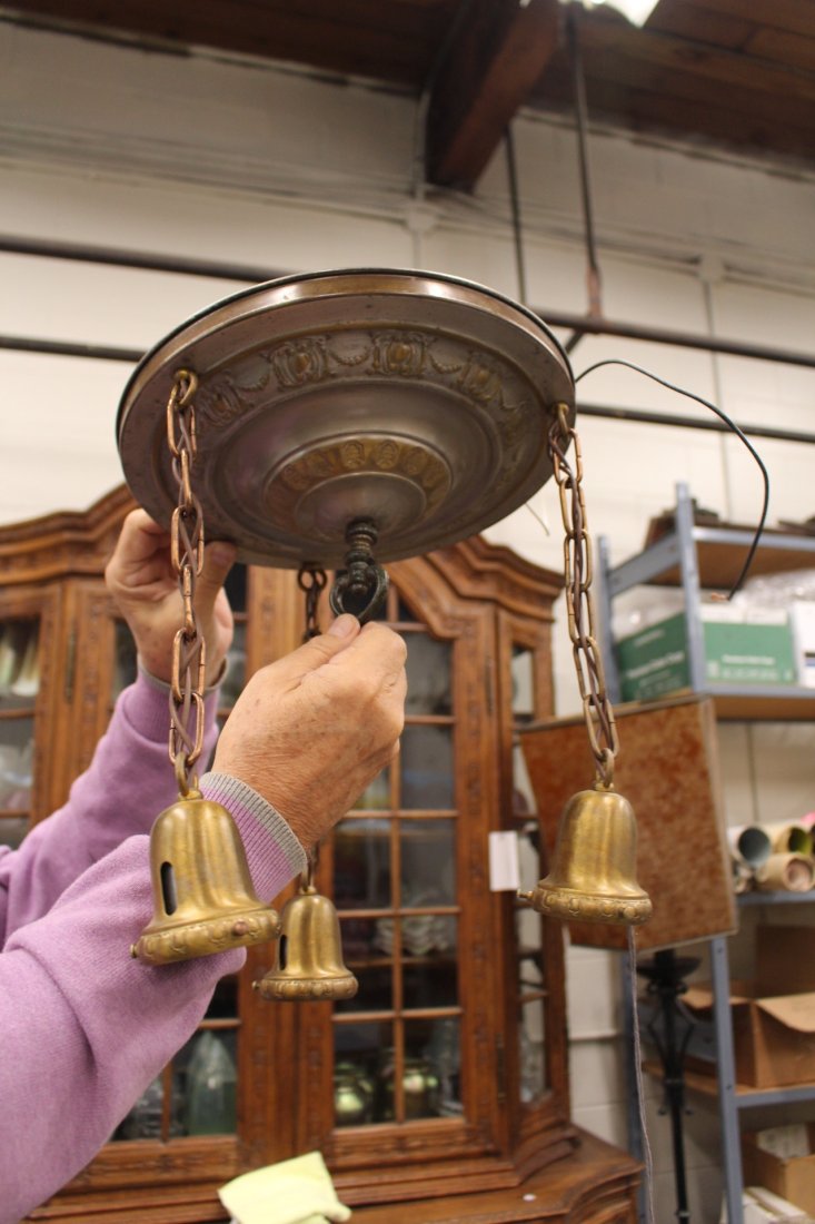 3 Light Flushmount with 2 Toned Finish (1 of 2)