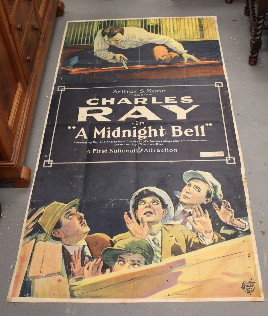 Original Charles Ray in A Midnight Bell Silent Film Three Sheet Broadside Movie Poster (1 of 10)