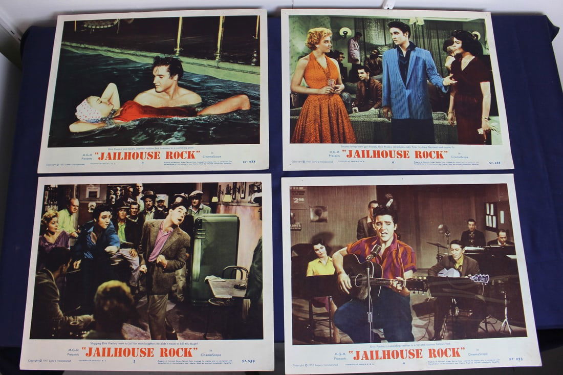 Jailhouse Rock 1957 Elvis Presley Original Movie Lobby Cards (1 of 12)