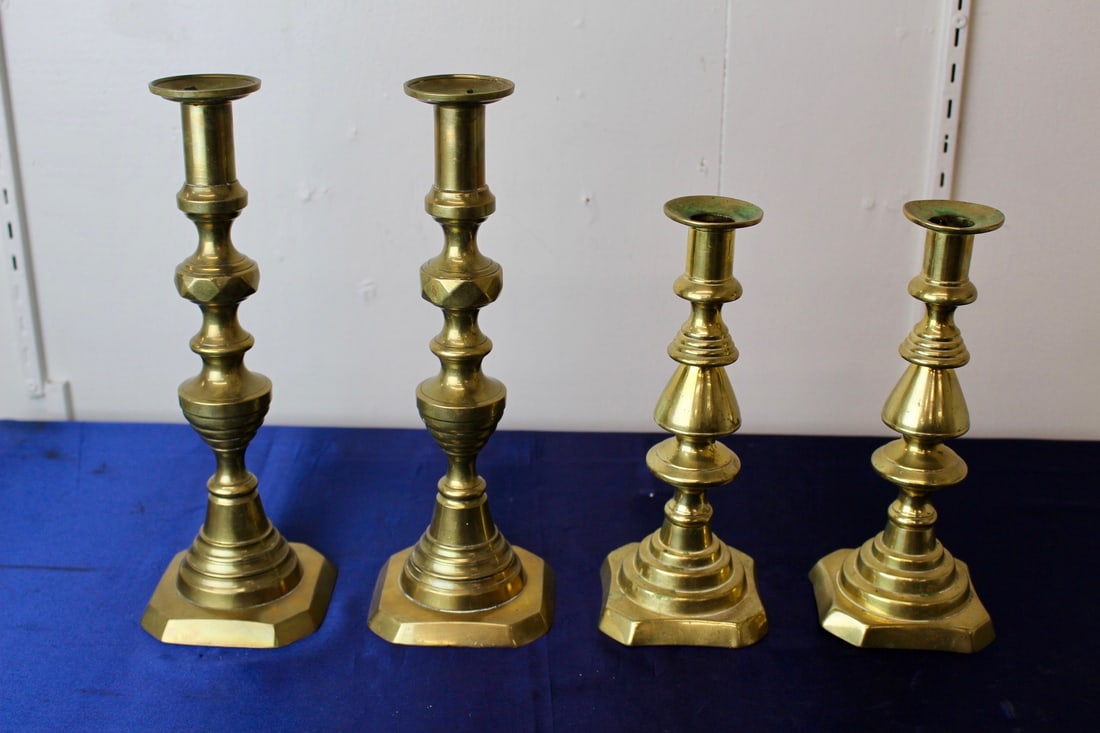 Brass Victorian Candlesticks Holders (1 of 7)