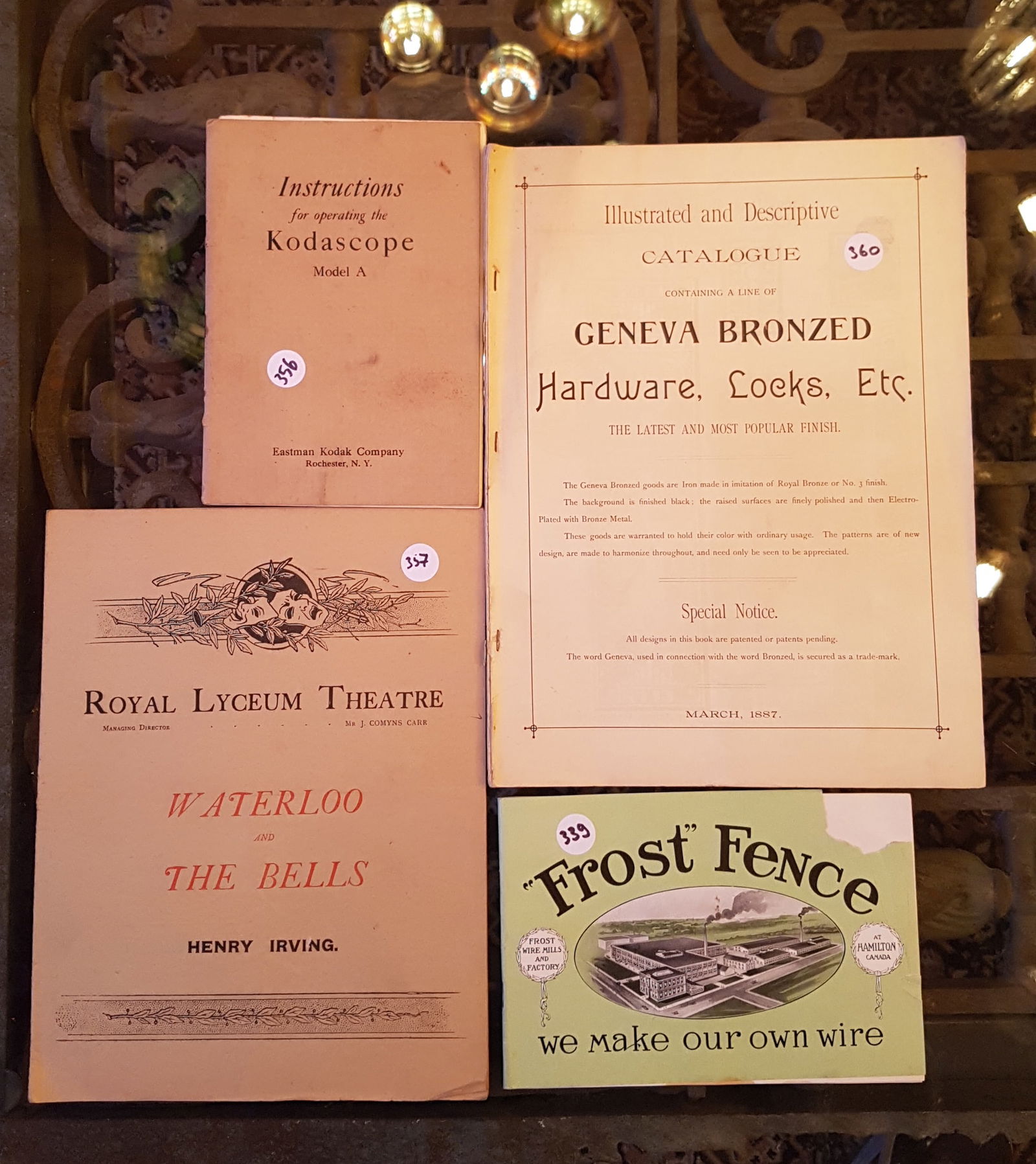 Early 1900s Trade Catalogues, Manual and Theatre Programme (1 of 13)