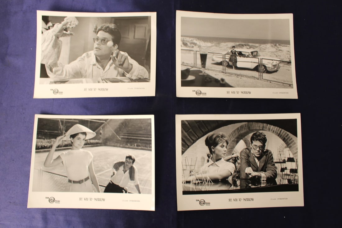 Polish Film "See You Tomorrow" Black and White Movie Still Photo Zbigniew Cybulski: 1960 Polish film "See You Tomorrow" black and white still photo. 4 pieces. Each photo measures 7"x 5.5". The film was directed by Janusz Morgenstern. Starring a well known Polish actor Zbigniew Cybuls