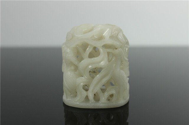 A carved hetian jade (1 of 5)
