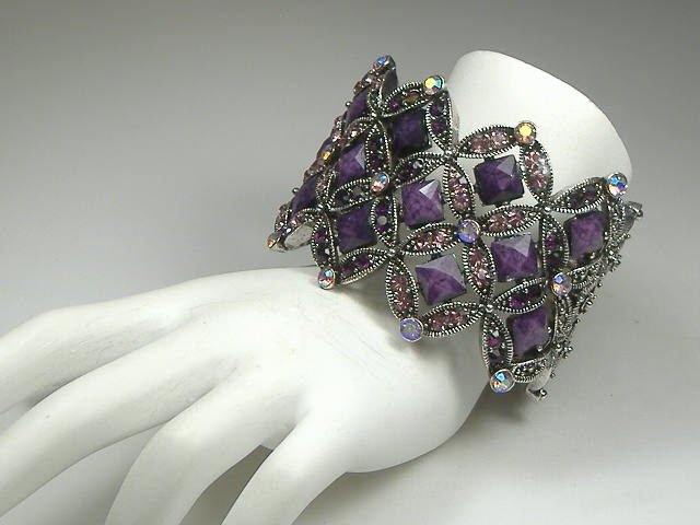 Swarovski Crystal Element Bangle Bracelet (1 of 1)