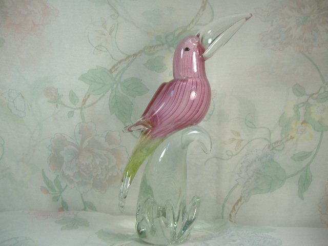 Murano Art Glass Parrot Sculpture (1 of 1)