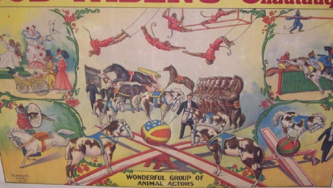 *UNFRAMED ANTIQUE CIRCUS POSTER (1 of 4)
