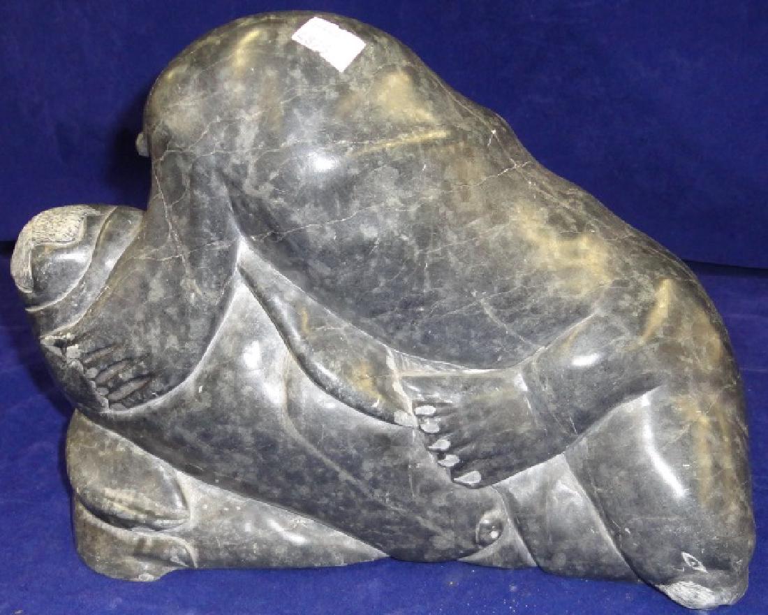 INUIT CARVED STONE SCULPTURE (1 of 1)