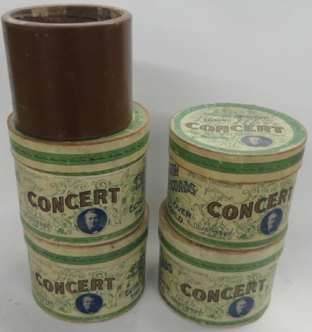 4 EDISON CONCERT CYLINDER RECORDS (1 of 1)
