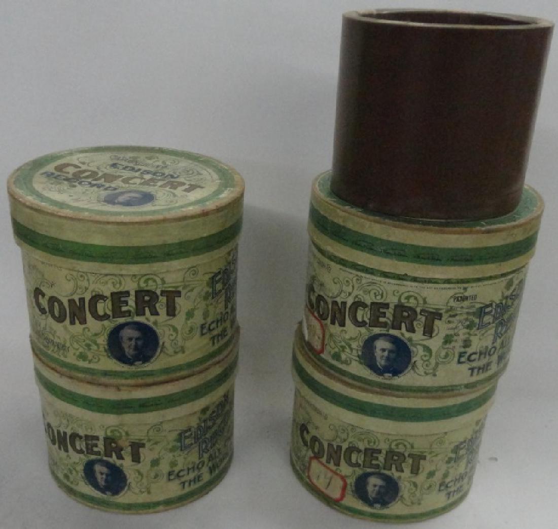 4 EDISON CONCERT CYLINDER RECORDS (1 of 1)