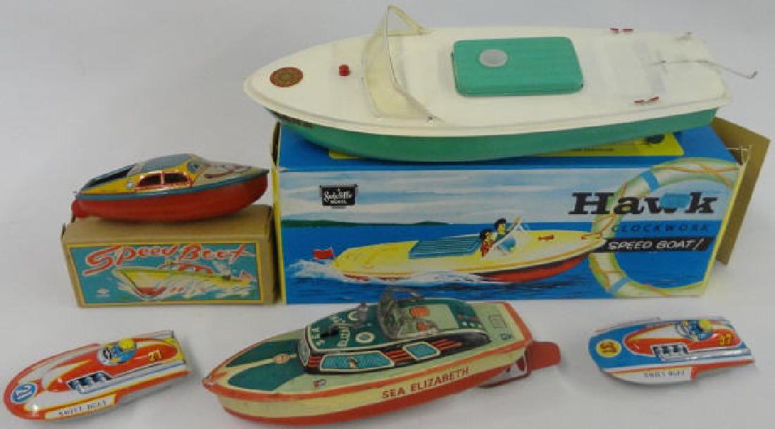 5 TIN LITHO BOATS (1 of 1)