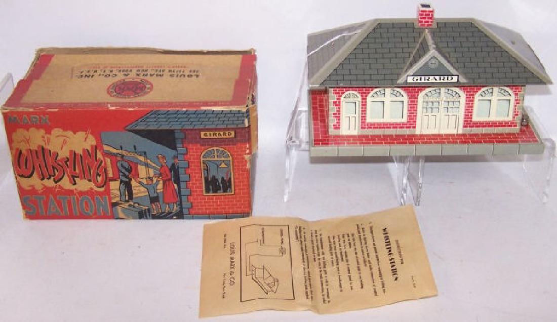 MARX TIN TOY WHISTLING STATION (1 of 1)