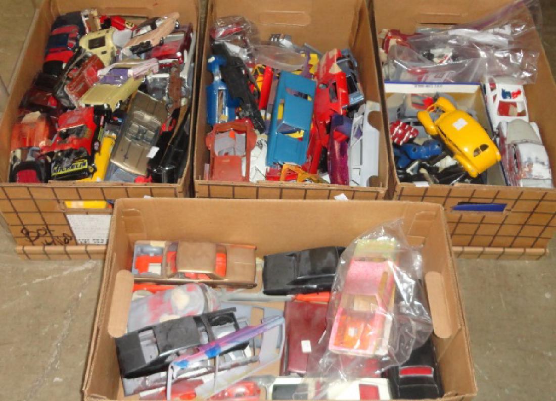 *4 GROUPS OF PLASTIC BUILT UP CAR MODELS (1 of 1)