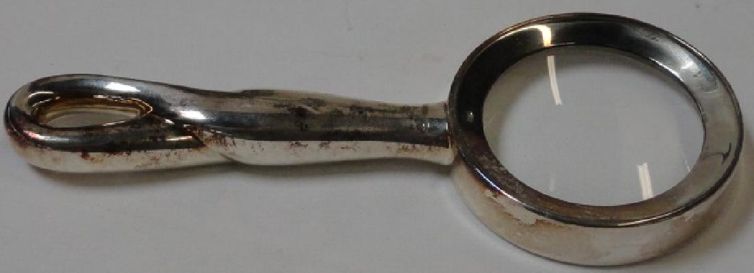 *TIFFANY MAGNIFYING GLASS: Marked "Tiffany & Co. Elsa Peretti, 925 Italy", approximate length 6 1/8".