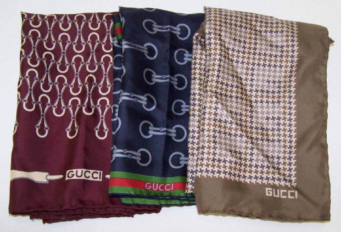 *3 SILK GUCCI SCARVES (1 of 1)