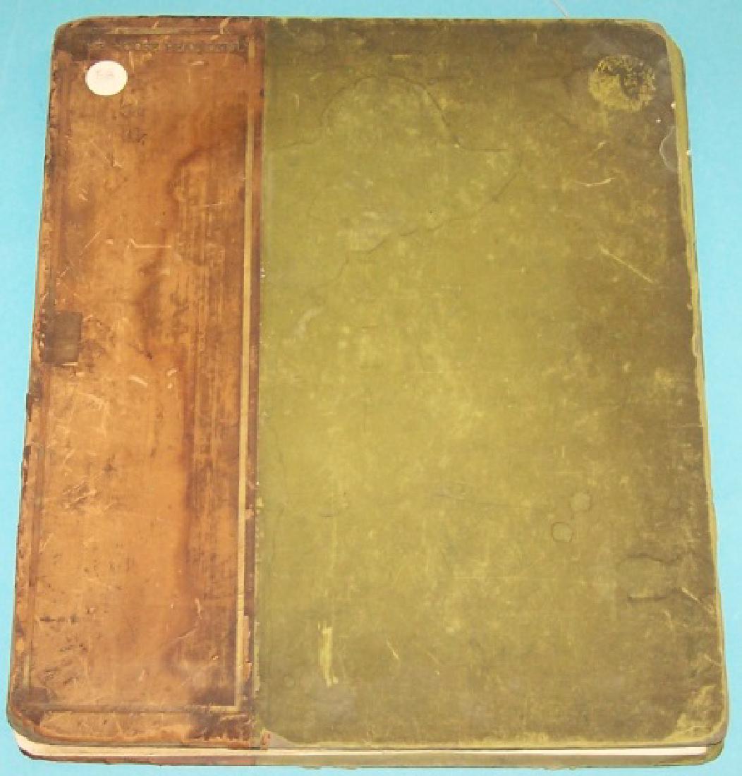 *WRIGHT, FRANK LLOYD: Original 1896/1897 first edition, limited edition book titled "The House Beautiful", hardcover with leather bindings, approximately 14" x 11 1/2", includes 3 sheets of photogravure depicting flowers,