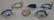 *6 19TH C. BLUE AND WHITE PORCELAIN SALTS