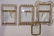 *4 DECORATIVE BRASS FRAMES