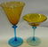 *8 PIECES OF ART GLASS STEMWARE