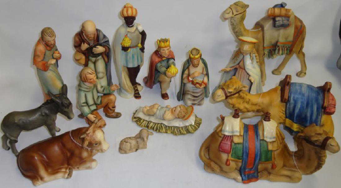 *14-PIECE HUMMEL NATIVITY SET