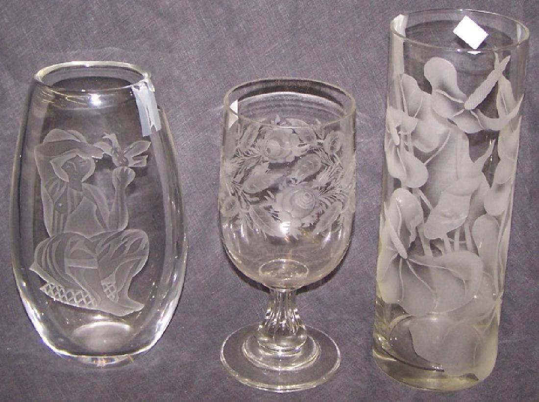 3 PIECES OF GLASSWARE (1 of 1)