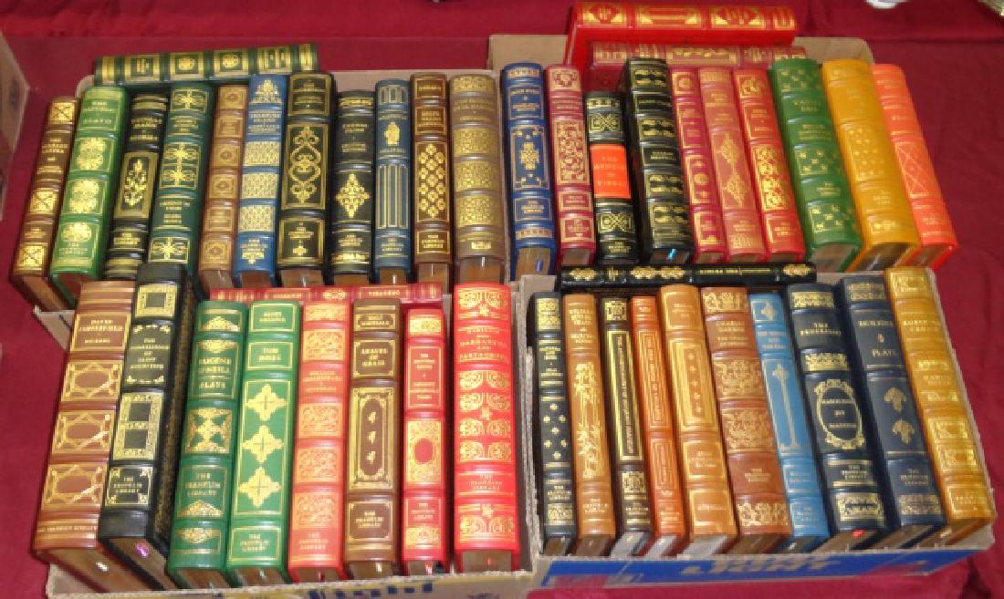 *98-PIECE SET OF FRANKLIN LIBRARY BOOKS: "Moby Dick", "The Aeneid", "Jane Eyre", "Wuthering Heights", "David Copperfield", etc.