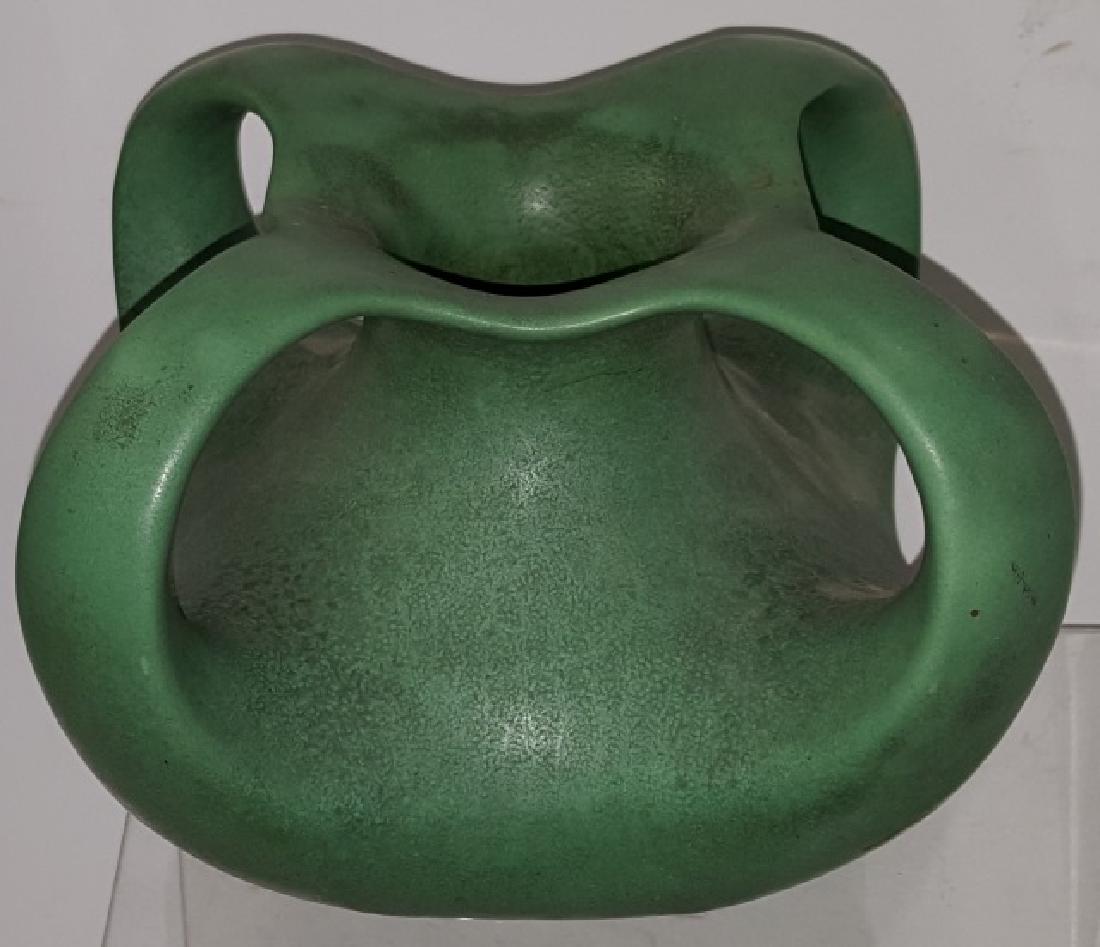*TECO ART POTTERY VASE: Fitted with 4 handles.
