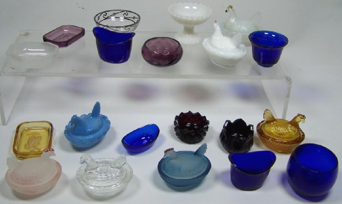 *GROUP OF GLASS SALTS (1 of 3)