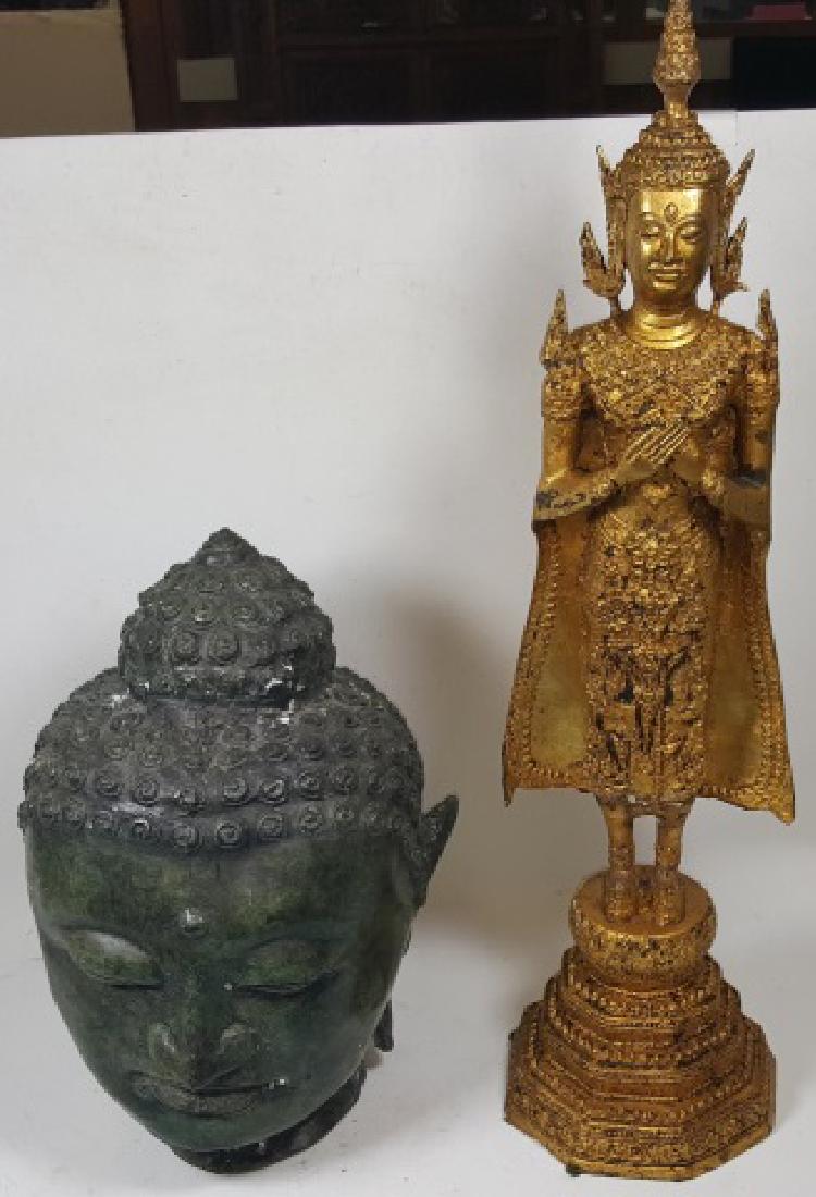 *2 CHINESE BRONZE SCULPTURES (1 of 3)