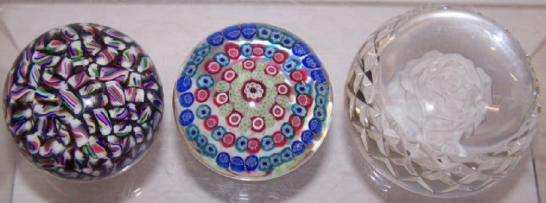 *3 ART GLASS PAPERWEIGHTS (1 of 1)