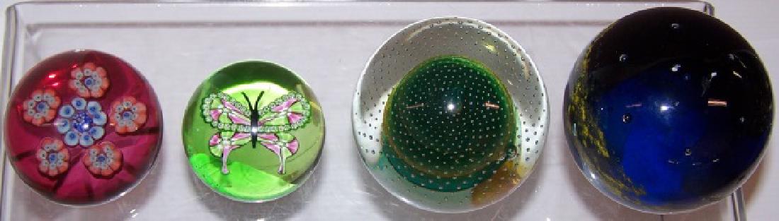 *4 ART GLASS PAPERWEIGHTS (1 of 1)
