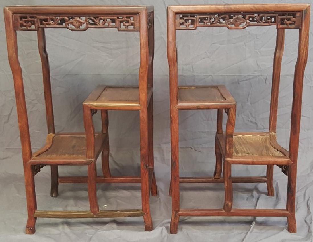 *PAIR OF CHINESE SIDE TABLES (1 of 2)