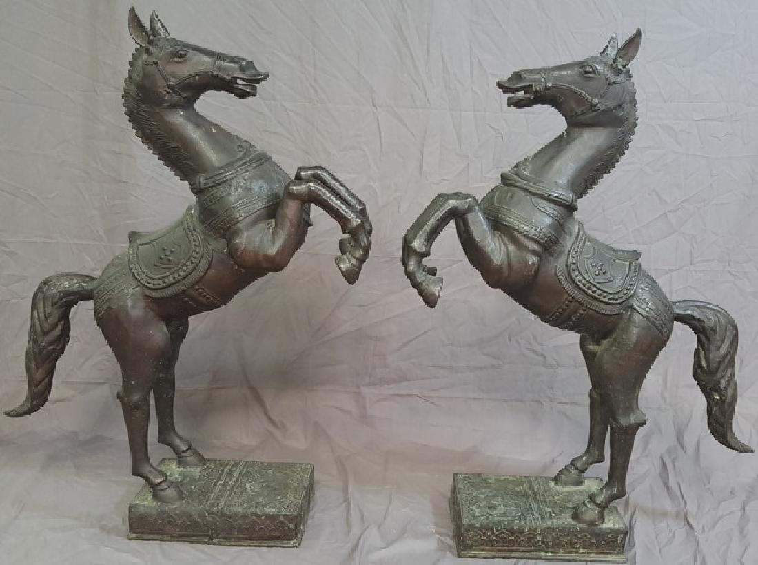 *PAIR OF CHINESE BRONZED SCULPTURES (1 of 3)