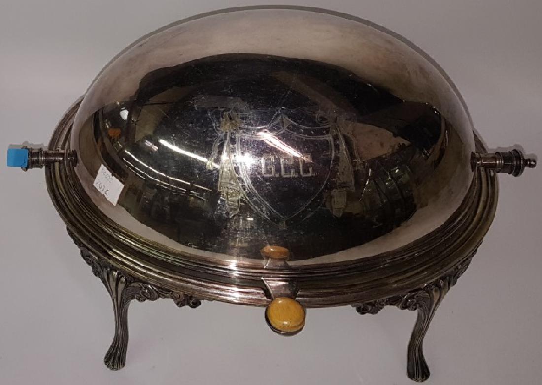 *VICTORIAN SILVERPLATED SERVING DISH (1 of 6)