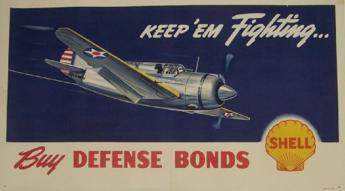 *VINTAGE WWII DEFENSE BOND POSTER (1 of 1)