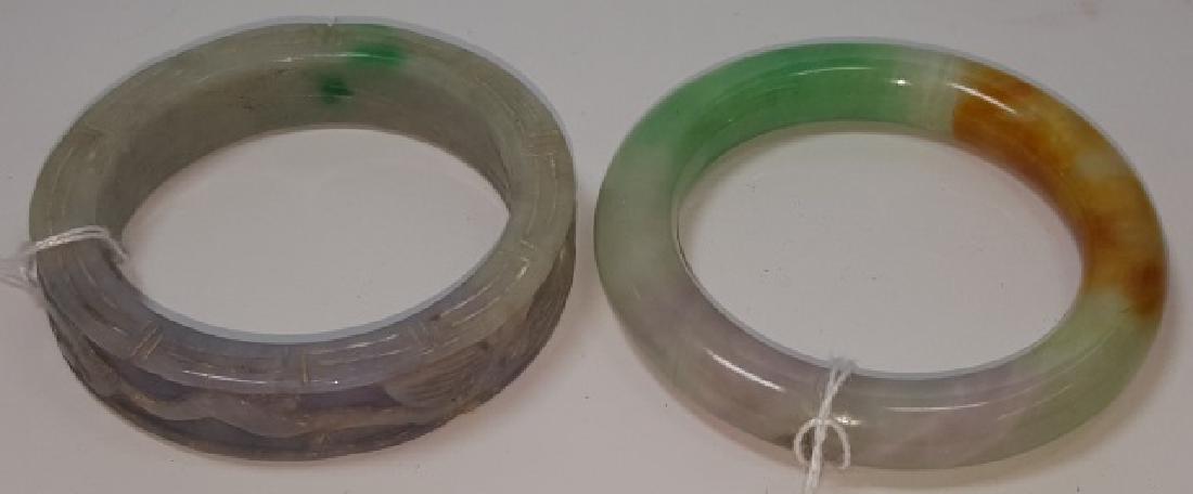 2 ORIENTAL CARVED STONE BRACELETS (1 of 1)