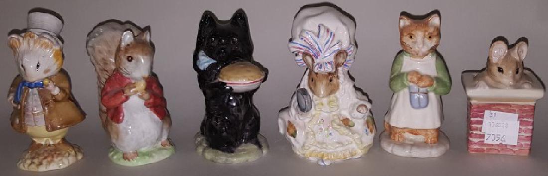 *6 BESWICK FIGURES: "Beatrix Potter" series.