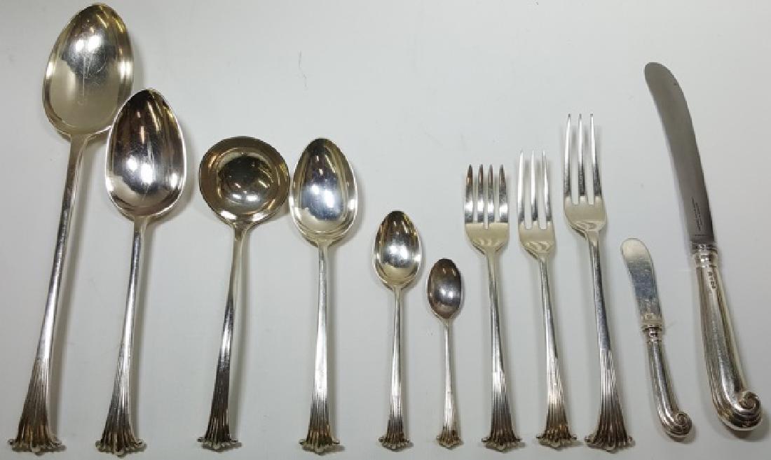 *SET OF ENGLISH ONSLOW STERLING SILVER FLATWARE (1 of 4)