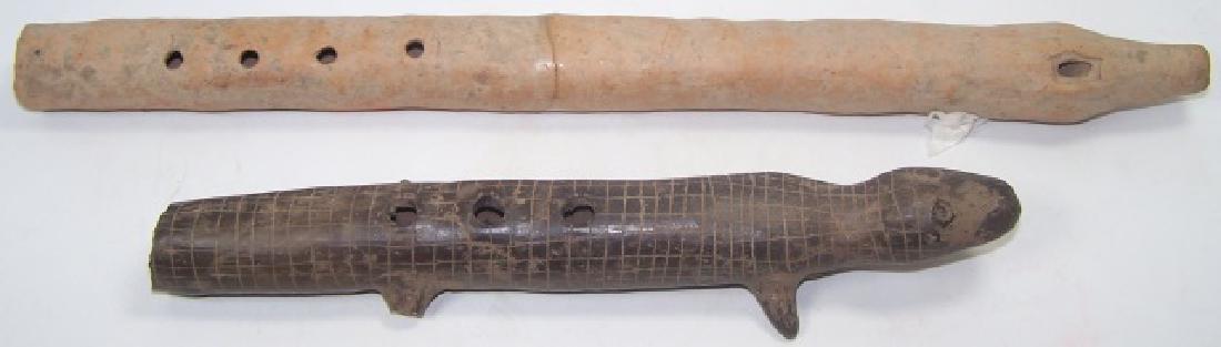 *2 PRE-COLUMBIAN FLUTES (1 of 4)