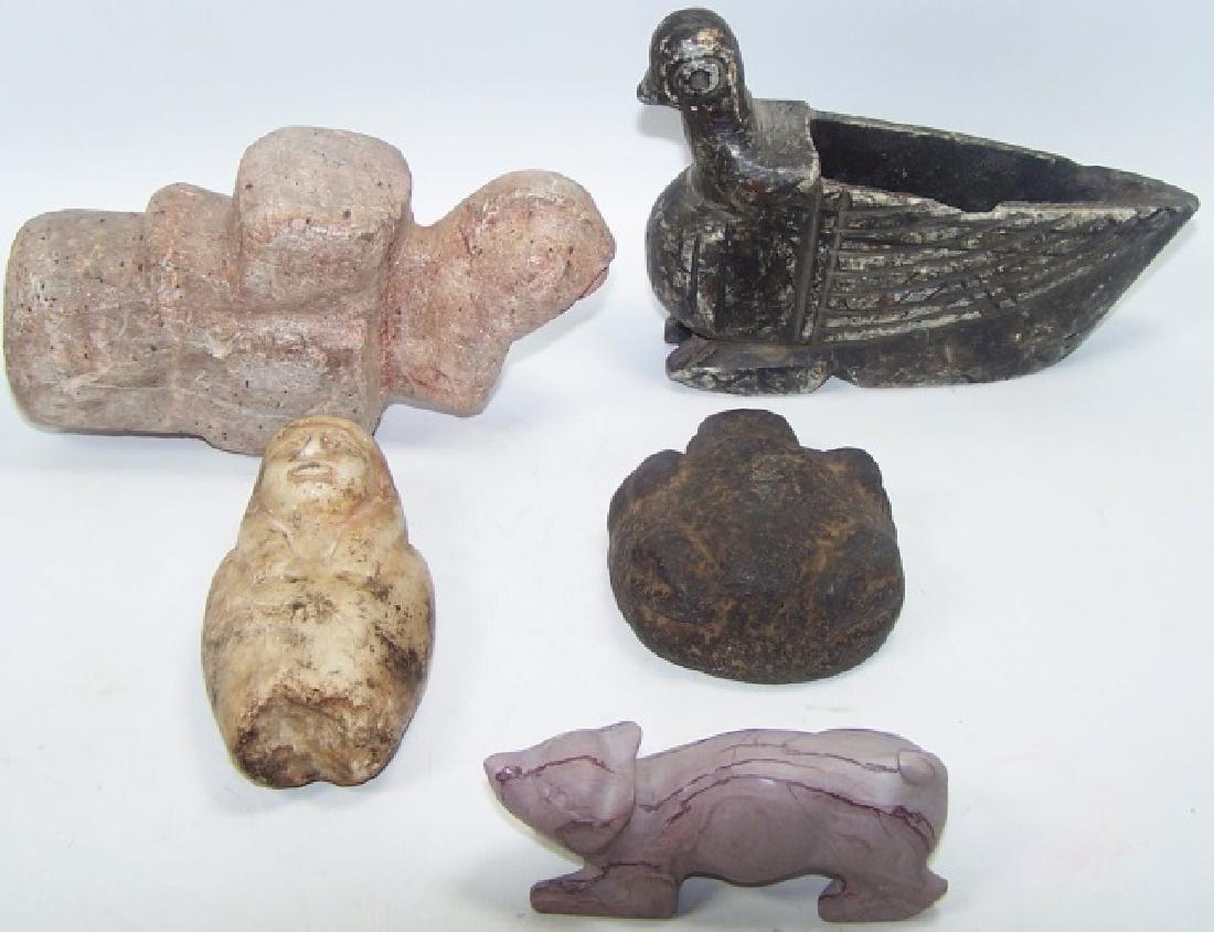 *5 HARDSTONE FIGURES (1 of 2)